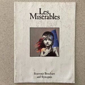 LES MISERABLES Souvenir Program Signed MARK McKERRACHER John Leone Creased Scuff